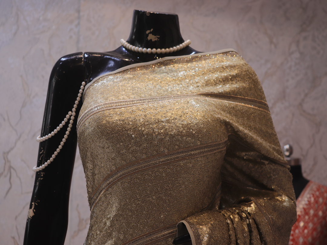 "The Brushed Gold" Premium Designer Saree