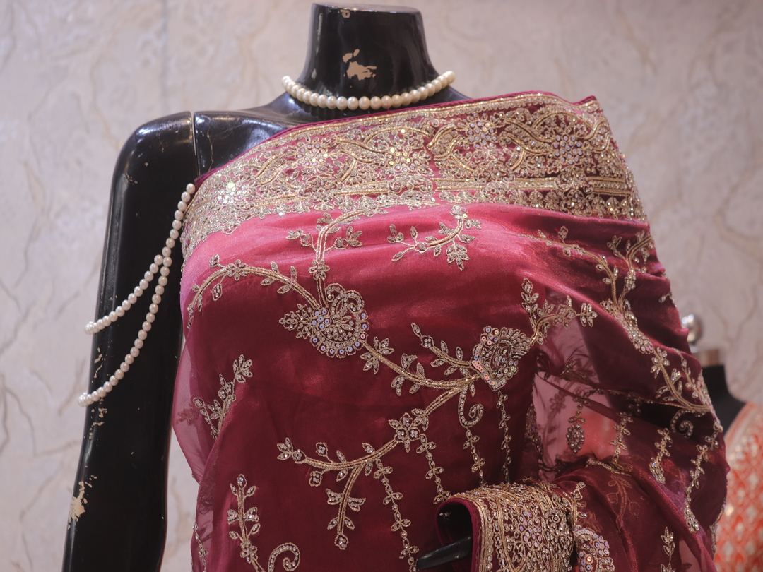 “The Rouge Pink” Premium Designer Saree