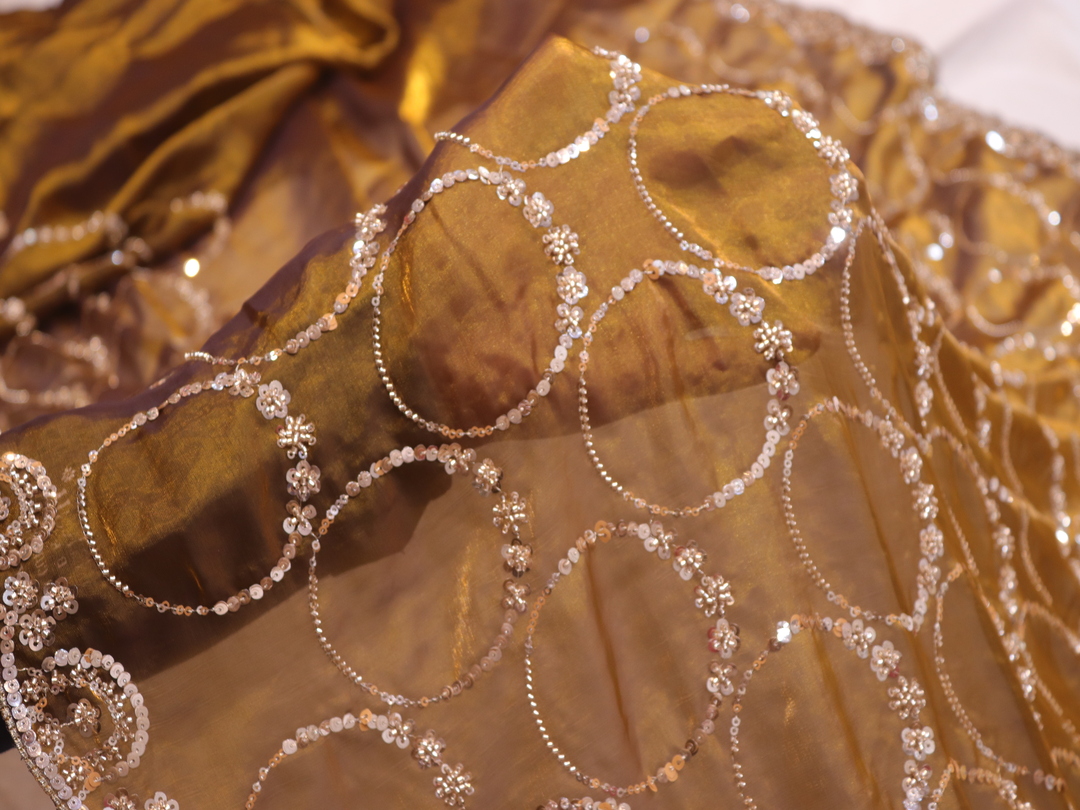“The Golden Yellow” Premium Designer Saree - Image 5