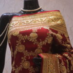 “The Mahogany Red” Premium Banarasi Silk Saree