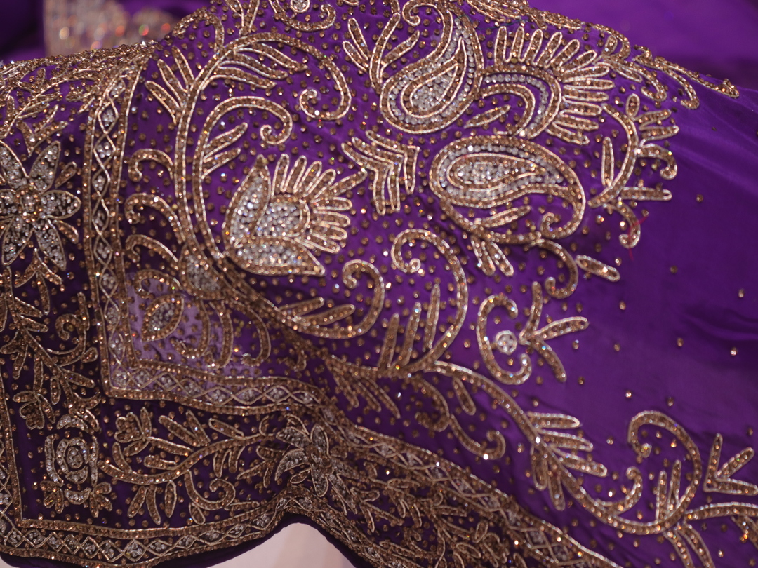 “The True Purple” Premium Designer Saree - Image 5