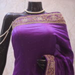 “The True Purple” Premium Designer Saree