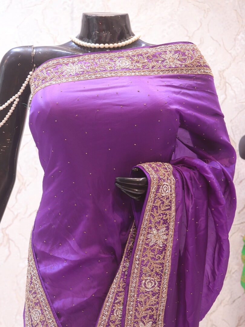 “The True Purple” Premium Designer Saree - Image 2