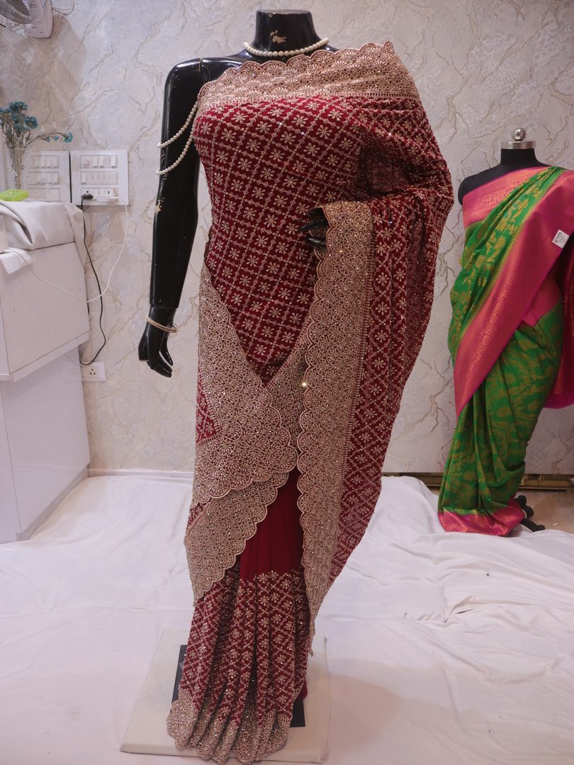 "The Raspberry Sorbet" Vol 2 Premium Designer Saree - Image 3