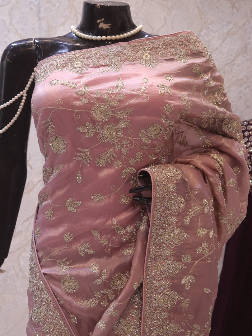“The Dusty Purple” Premium Designer Saree - Image 2