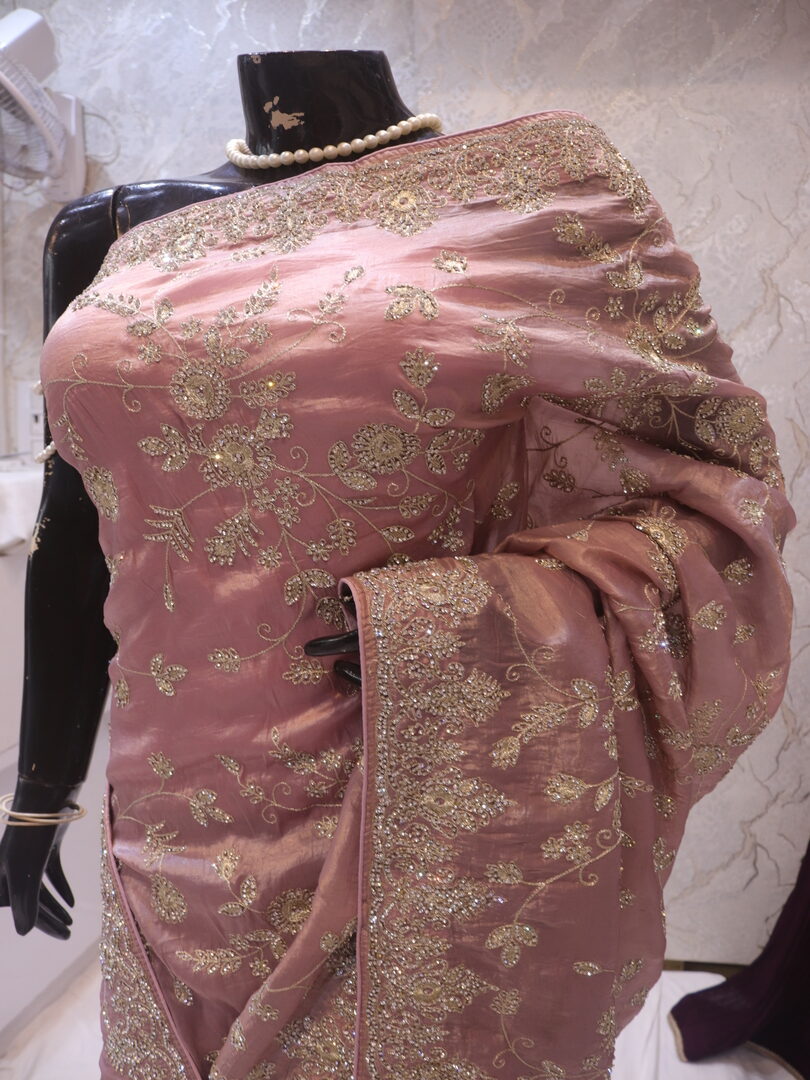 “The Dusty Purple” Premium Designer Saree - Image 4