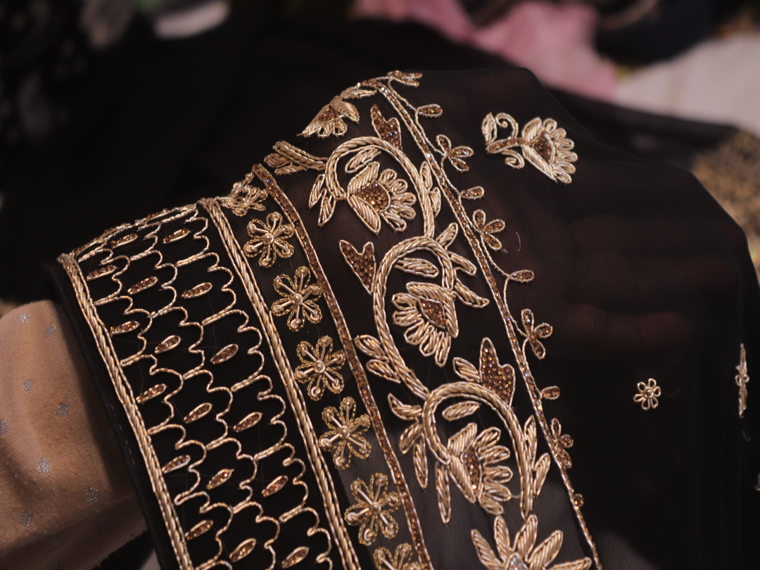 “The Persian Black” Premium Handcrafted Saree - Image 5