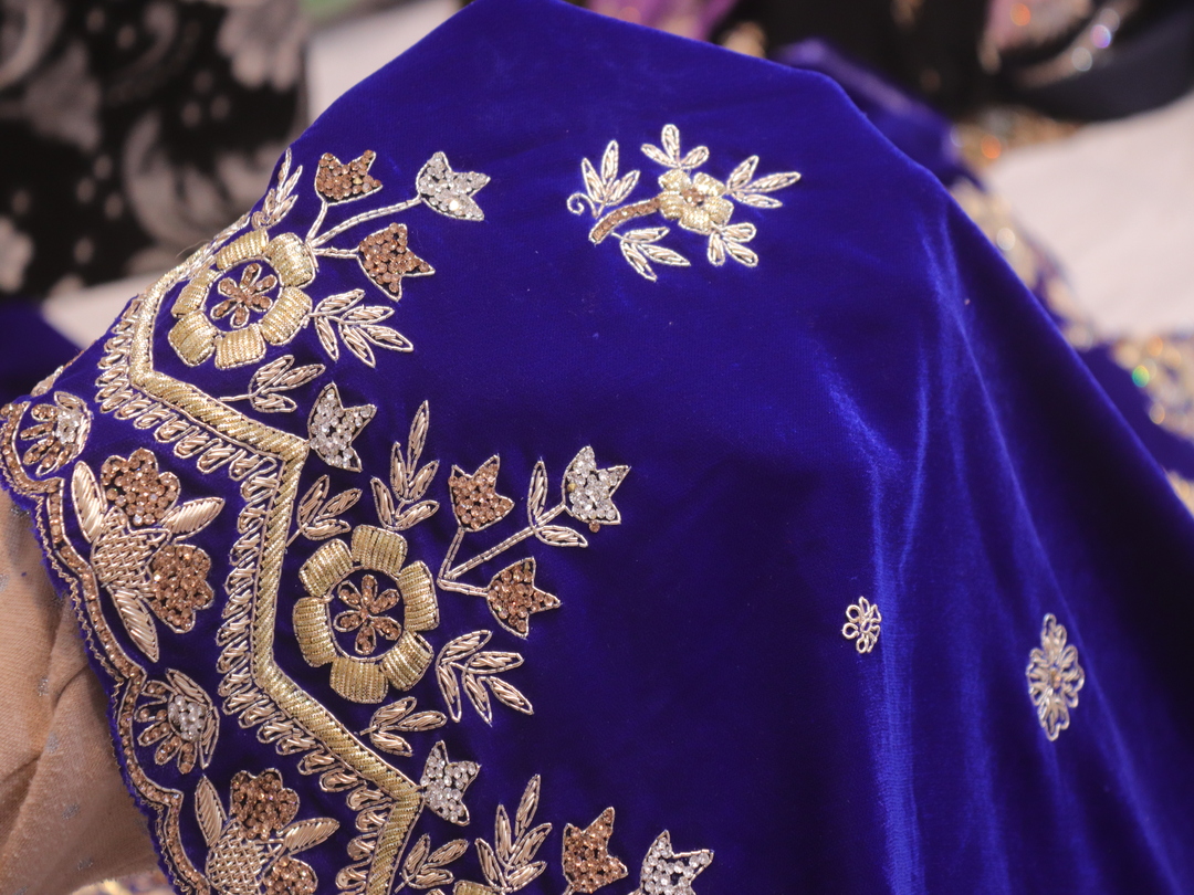 “The Royal Blue” Premium Handcrafted Saree - Image 5