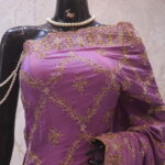 “The African Violet” Premium Handcrafted Saree