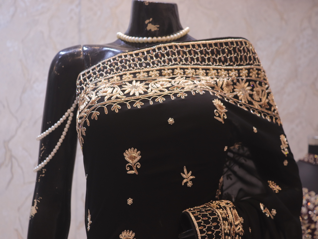 “The Persian Black” Premium Handcrafted Saree