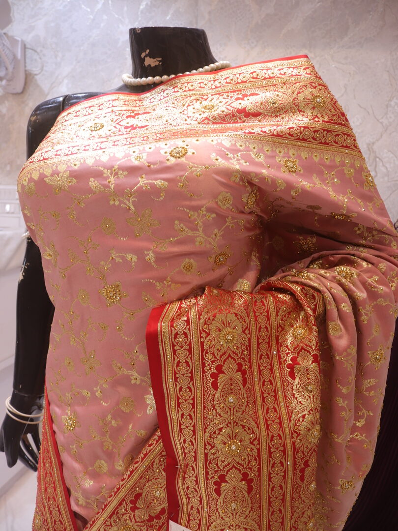 "The Pink Duet" Vol 6 Premium Banarasi Silk Saree - Image 4