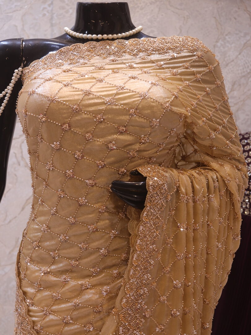 “The Light Fawn” Premium Designer Saree - Image 2