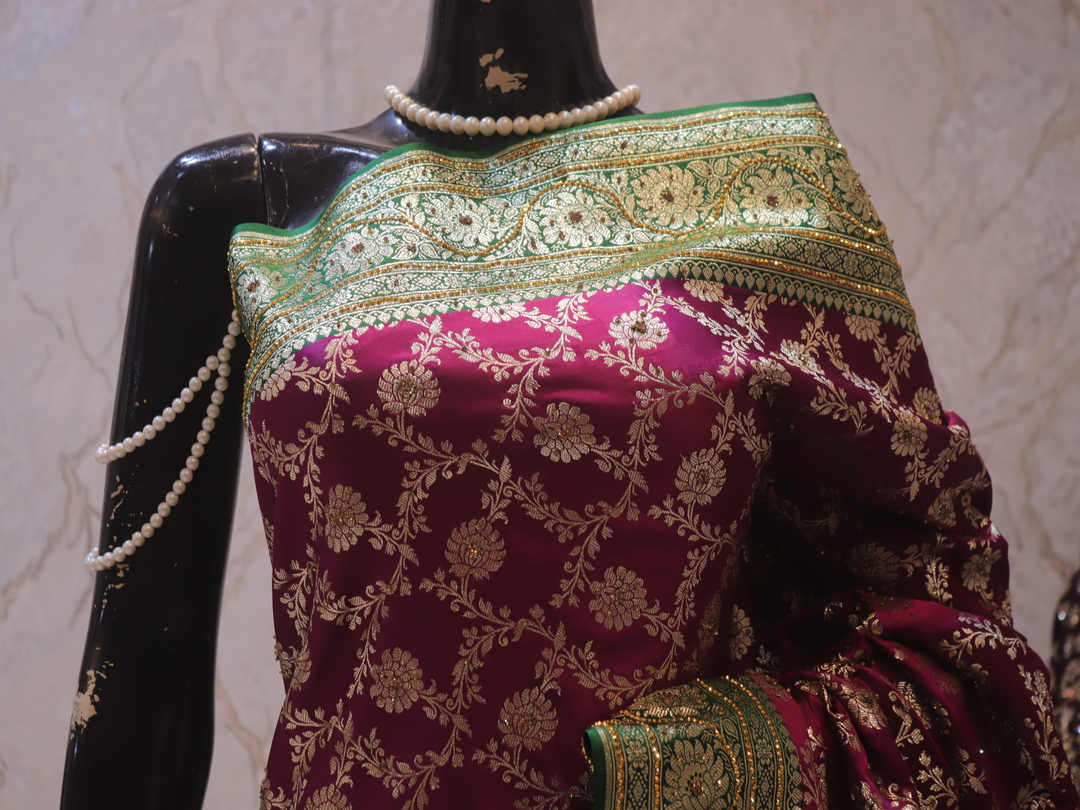 "The Russian Violet" Vol 13 Premium Banarasi Silk Saree