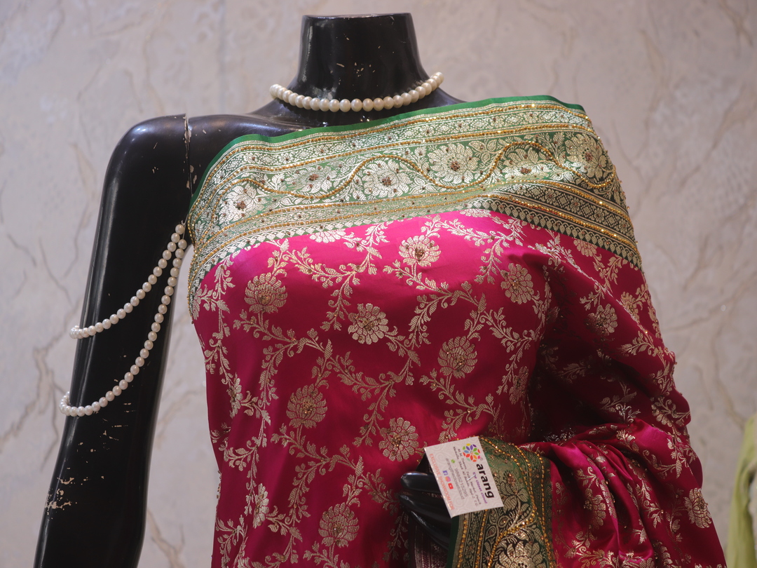 "The French Pink" Premium Banarasi Silk Saree