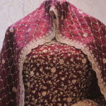 “The Garnet Maroon” Premium Designer Saree With Veil