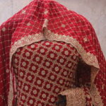 “The Bridal Red” Premium Designer Saree with Veil