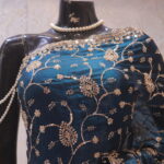 “The Prussian Blue” Premium Designer Saree