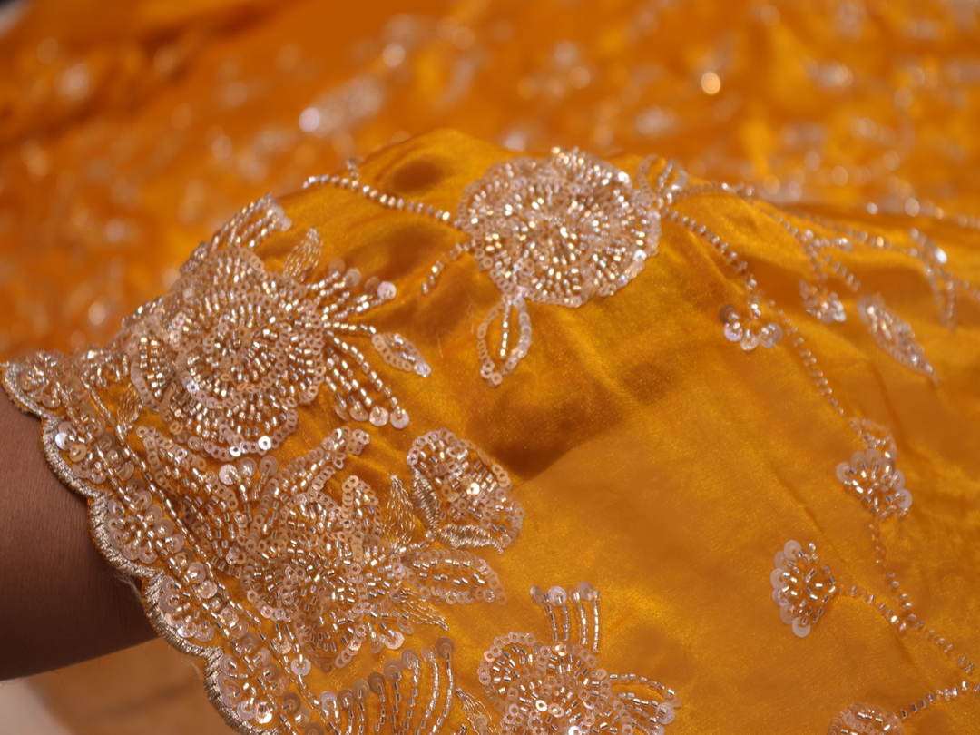 “The True Yellow” Premium Designer Saree - Image 5