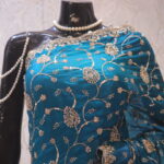 “The Pacific Blue” Premium Designer Saree|