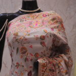 "The Raven White" Premium Pashmina Silk Saree