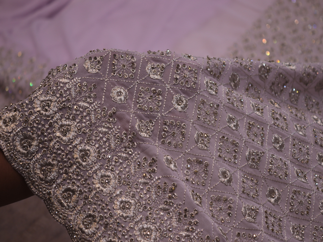 "The Lilac" Premium Designer Saree - Image 5