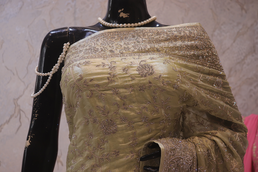 “The Laurel Green” Premium Designer Saree