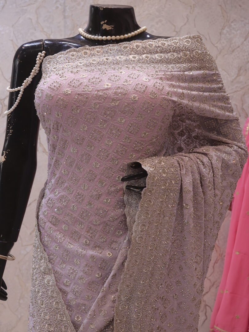 "The Lilac" Premium Designer Saree - Image 2