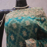 "The Persian Green" Premium Banarasi Chiffon Saree
