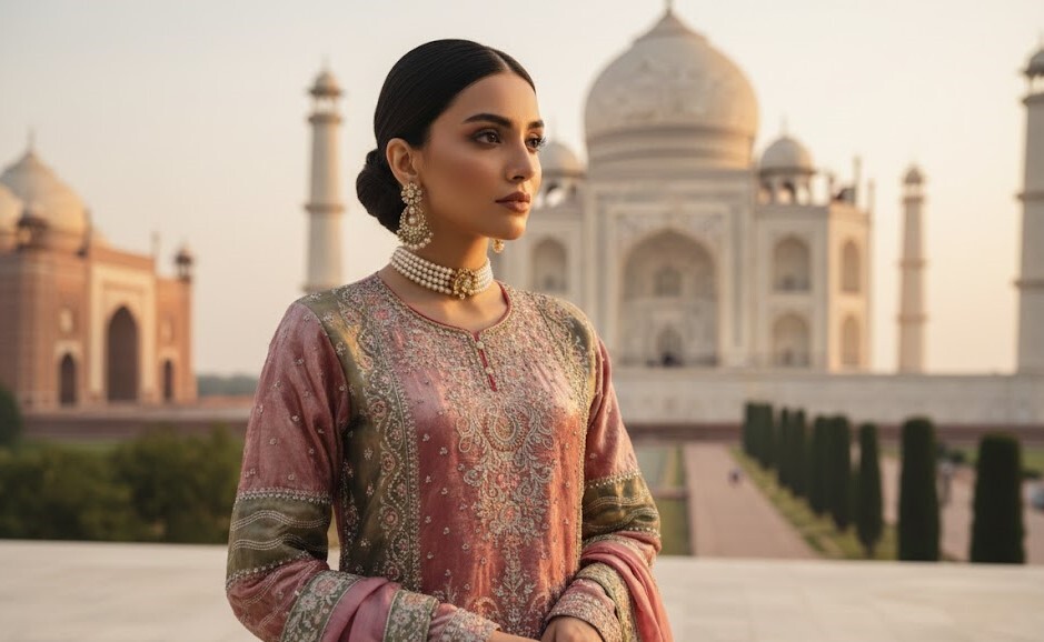 The Elegant Designer Luxury Style Ready to Wear Dress