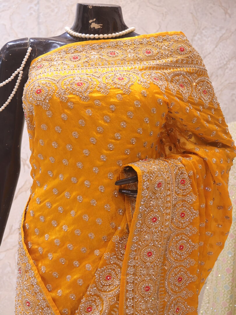 “The Sunflower Yellow” Vol 3 Premium Designer Saree - Image 2