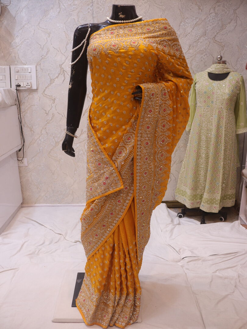 “The Sunflower Yellow” Vol 3 Premium Designer Saree - Image 3