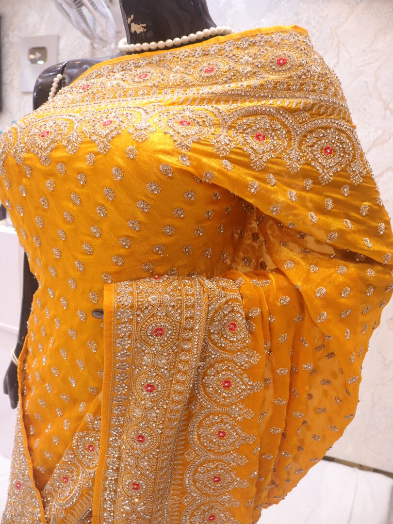 “The Sunflower Yellow” Vol 3 Premium Designer Saree - Image 4