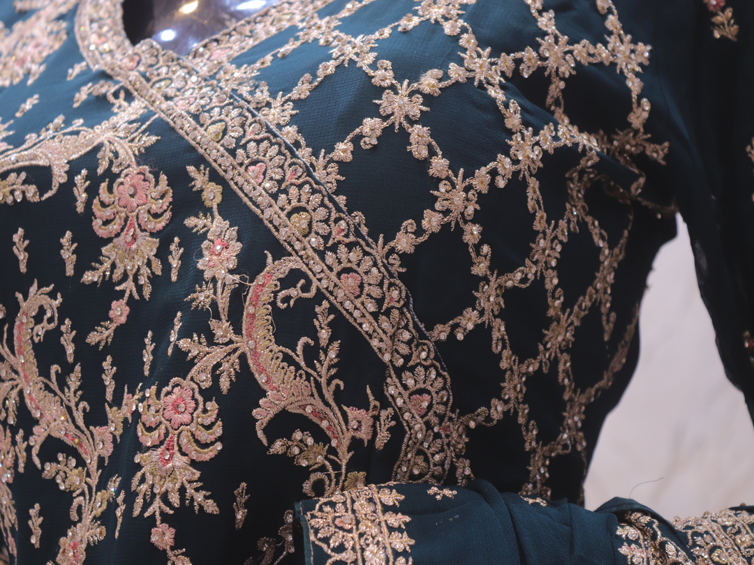 The Designer Luxury Frock Style Ready to Wear Dress - Image 5