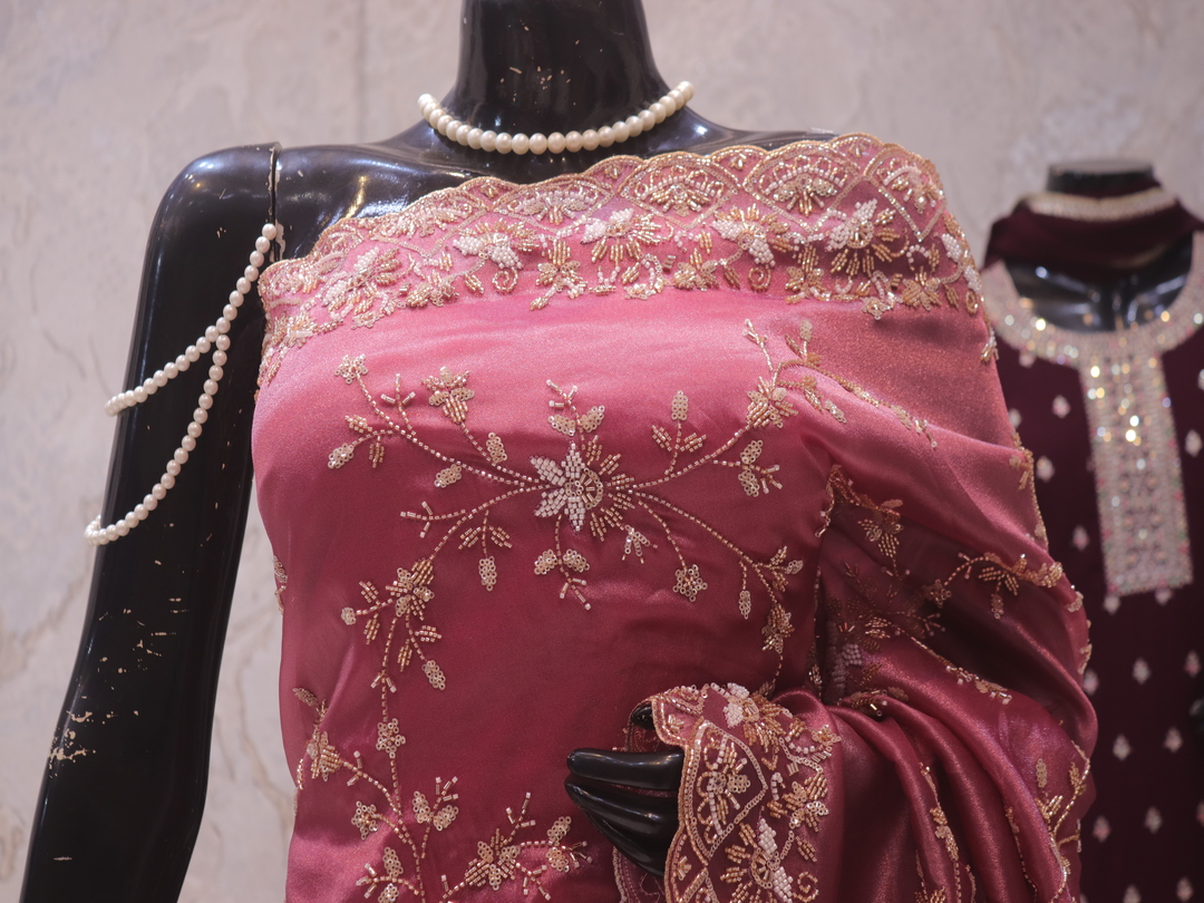 “The Dusty Rose” Premium Designer Saree