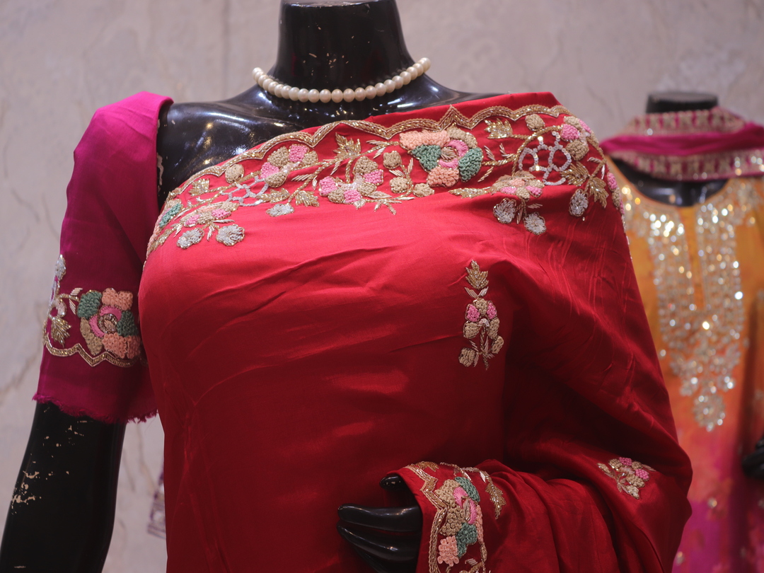 “The Royal Red Pure” Premium Handcrafted Exquisite Designer Saree