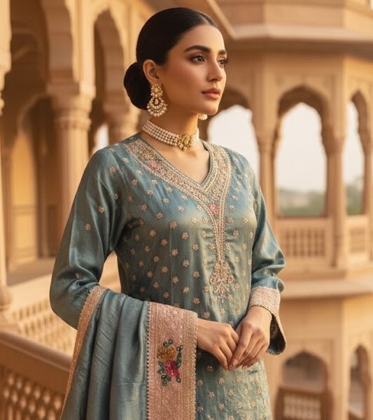 The Designer Luxury Style Ready to Wear Dress - Image 2