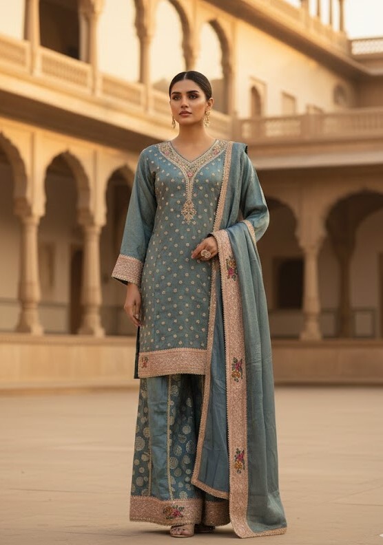 The Designer Luxury Style Ready to Wear Dress - Image 3