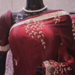 “The Royal Maroon” Premium Handcrafted Exquisite Designer Saree