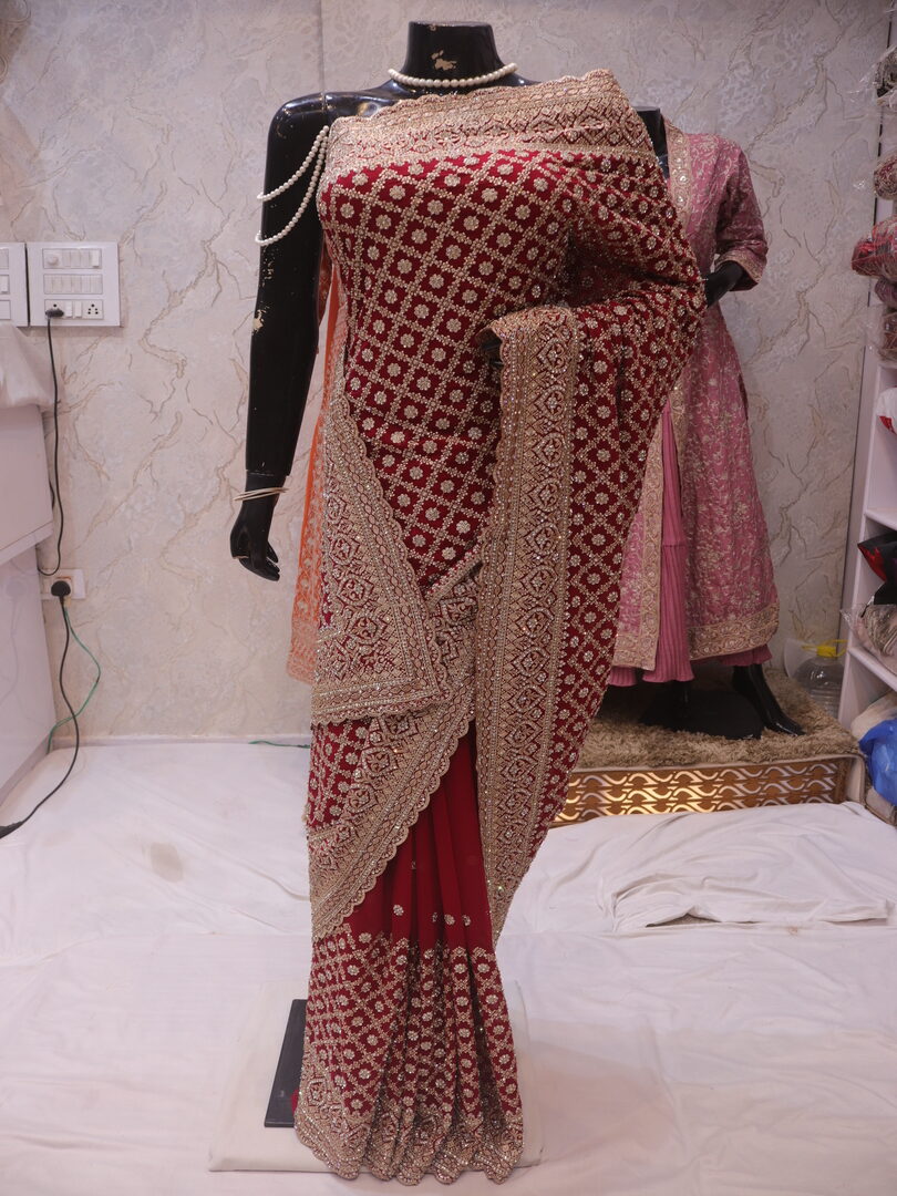 "The Raspberry Sorbet" Vol 4 Premium Designer Saree - Image 3