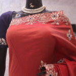 “The Exquisite Rusty Red” Premium Designer Saree