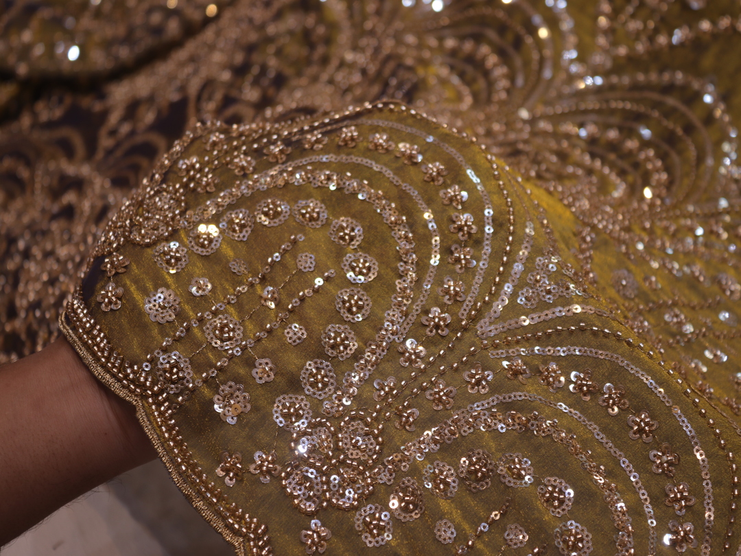 “The Henna Green” Premium Designer Saree - Image 5