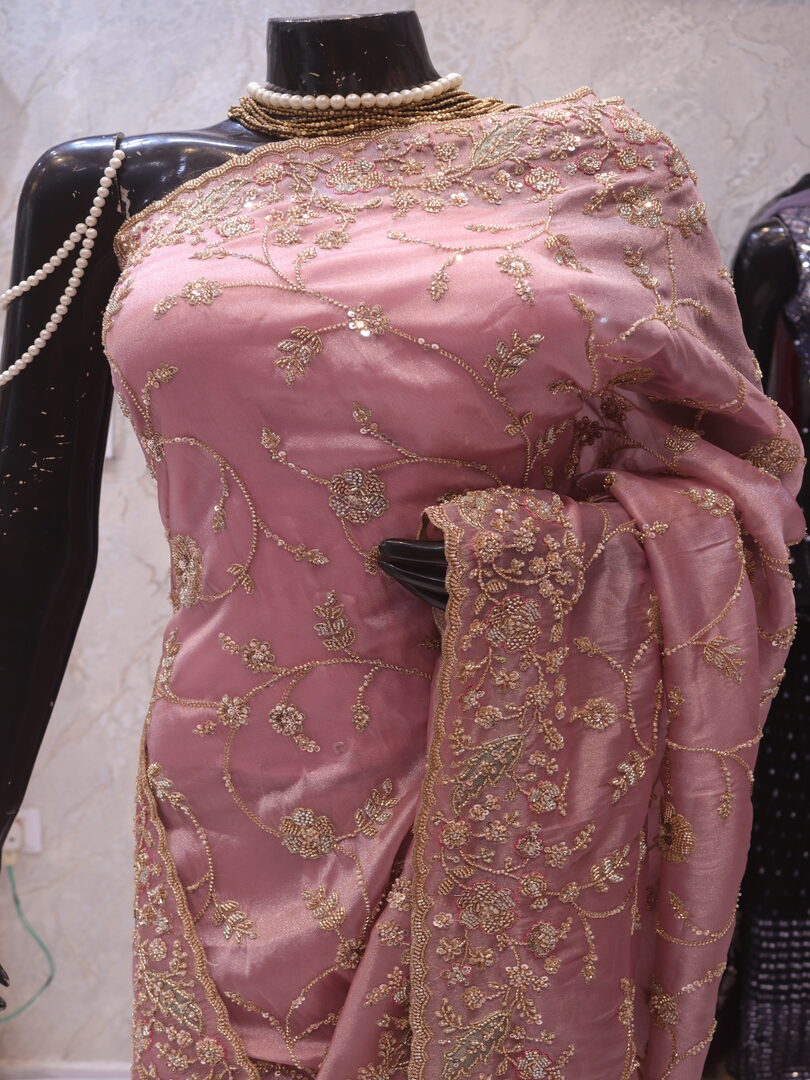 “The Perfect Mauve” Premium Designer Saree - Image 2