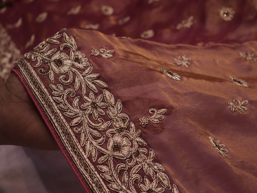 "The Royal Copper" Premium Handcrafted Saree - Image 5