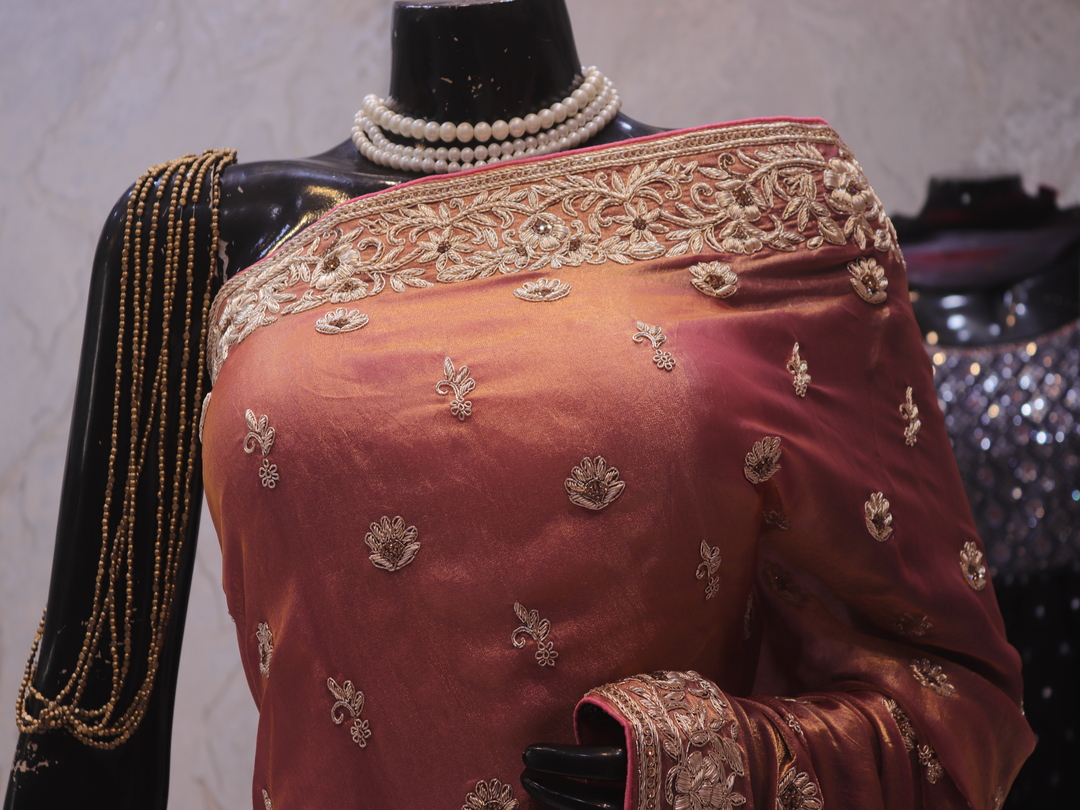 "The Royal Copper" Premium Handcrafted Saree