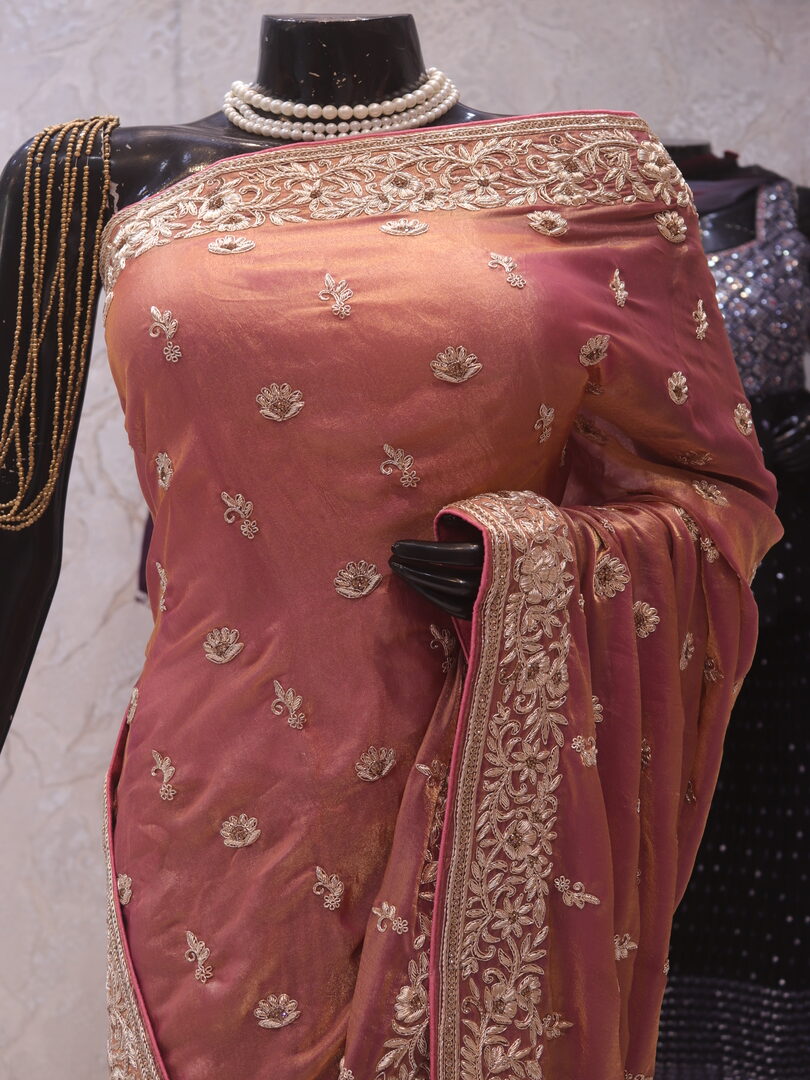 "The Royal Copper" Premium Handcrafted Saree - Image 2