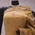 "The Mustard Gold" Premium Antique Hand-Crafted Banarasi Silk Saree
